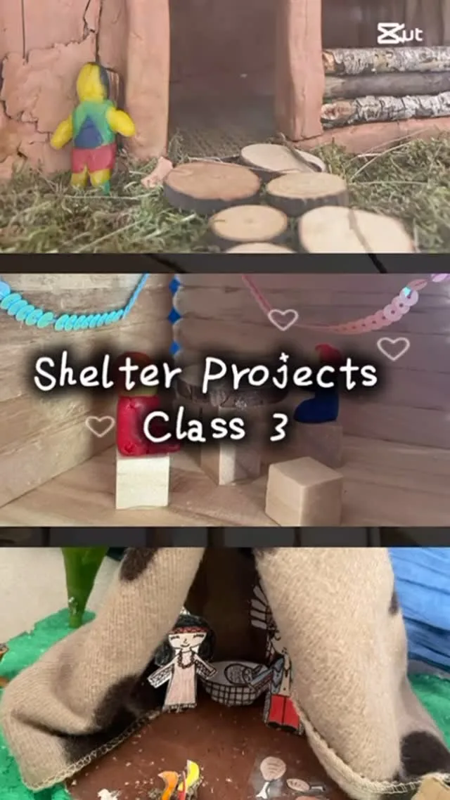 In Class 3, shelter projects give children the opportunity to explore how different peoples around the world have built their homes using the materials available to them. Through research and hands-on model making with natural materials, students connect with their environment, nurture their creativity, and gain a deeper, more practical understanding of basic human needs.

**
En tercero de primaria, los proyectos de refugios permiten a los niños descubrir cómo diferentes pueblos del mundo han construido sus hogares con lo que tenían a su alcance. A través de la investigación y la creación de maquetas con materiales naturales, los alumnos se conectan con el entorno, desarrollan la creatividad y adquieren una comprensión más profunda de las necesidades humanas básicas desde una mirada práctica y vivencial.

#shelterproject #proyectoderefugio #serhumano #tobehuman #modelmaking #maquetas #waldorfinspired #inspiraciónwaldorf #aisprimary